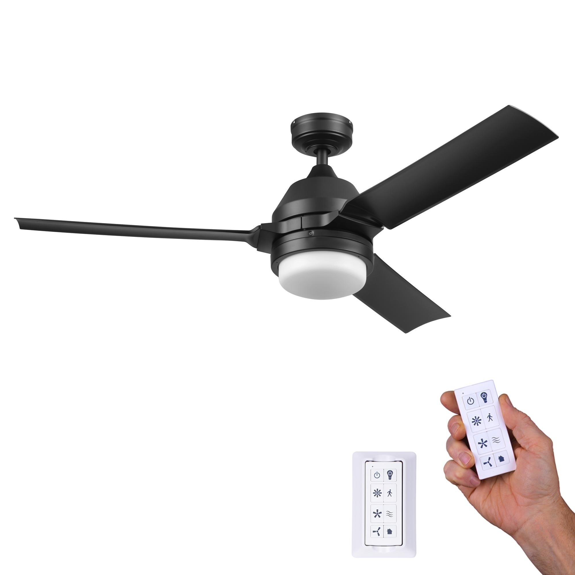 54" Honeywell Port Isle Wet Rated Outdoor Ceiling Fan with Light